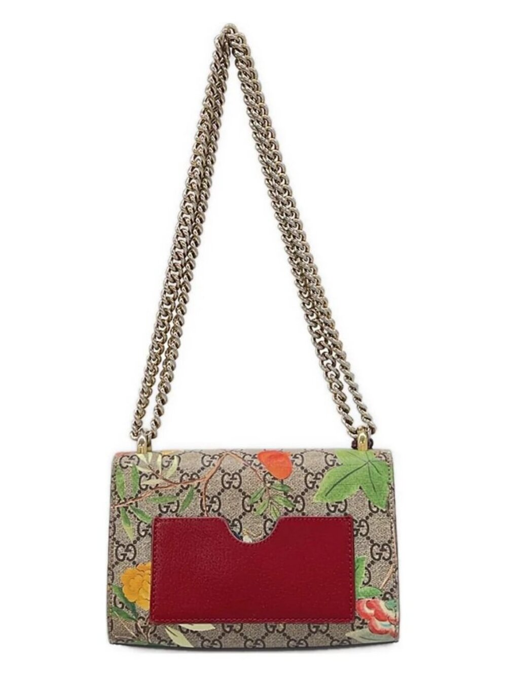 GUCCI Padlock Small,Guccitian 409487 Beige Dark Brown Multi PVC Leather - - Picture 3 of 15